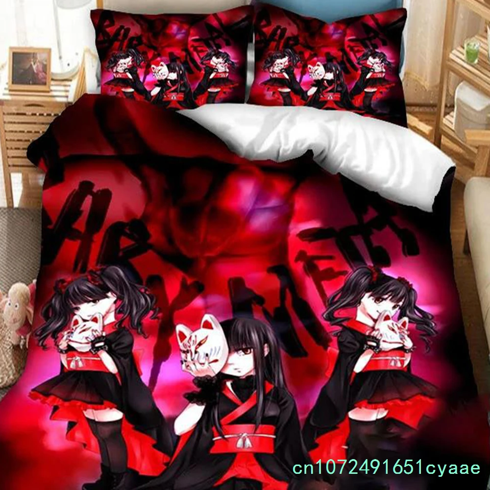 3D Printed Babymetal Band Bedding Set Pillowcase Duvet Cover Double Twin Full Queen King Adult Kids Bedclothes Quilt Cover