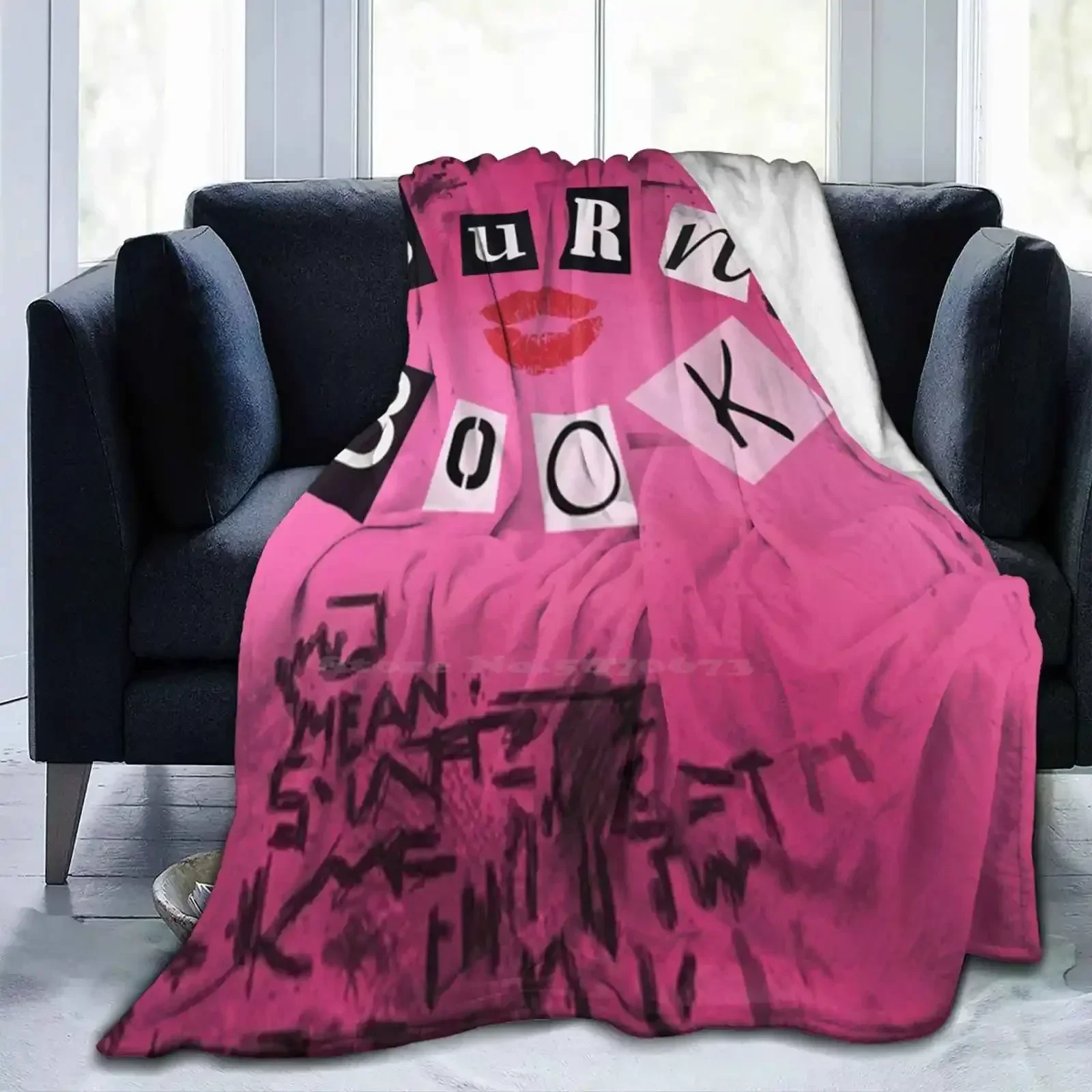 Mean Girls-Burn Book Trend Style Funny Fashion Soft Throw Blanket Mean Girls Regina George Cadi Heron Karen Smith Norbury Janis