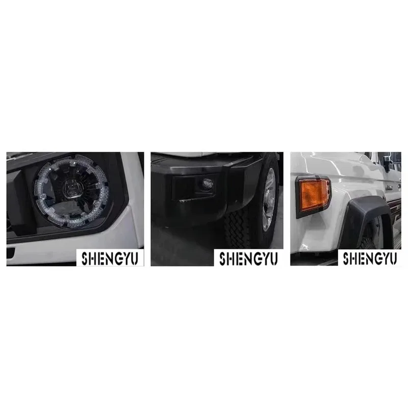 

Car Bumper Body Kit for 2002-2022 LC70/76/79 Upgrade to 2024 Model with Hood and Fenders