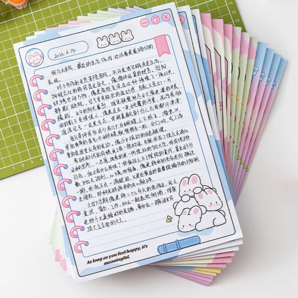 Fashion B5 Cartoon Memo Pad Rabbit Pandan Planner Stickers Thicken Morandi Writing Notepad Student