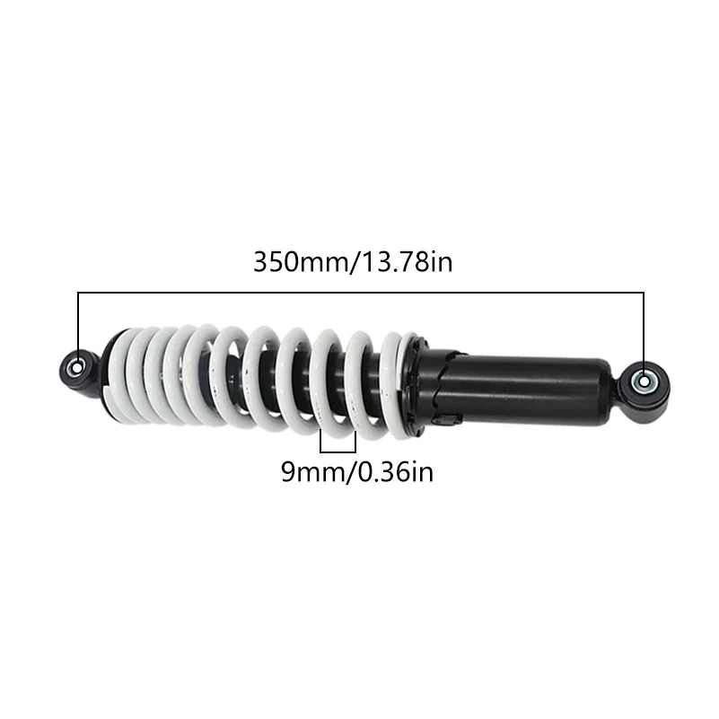 New 350/370/380mm Shock Absorber with Adjustable Damping Precise Suspension Damper for Dirt Bike GO Kart Motorcycle ATV