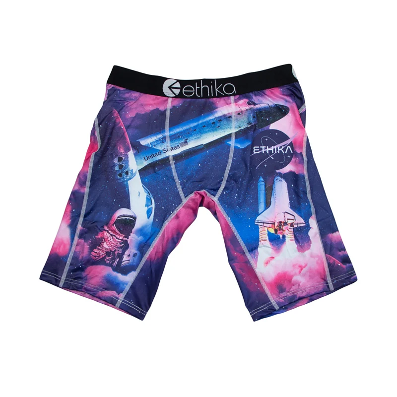 ETHIKA 1 szt. Męskie bokserki z oddychającą siateczką w kroku, majtki męskie plus size L-3XL, męskie majtki z nadrukiem, bokserki męskie