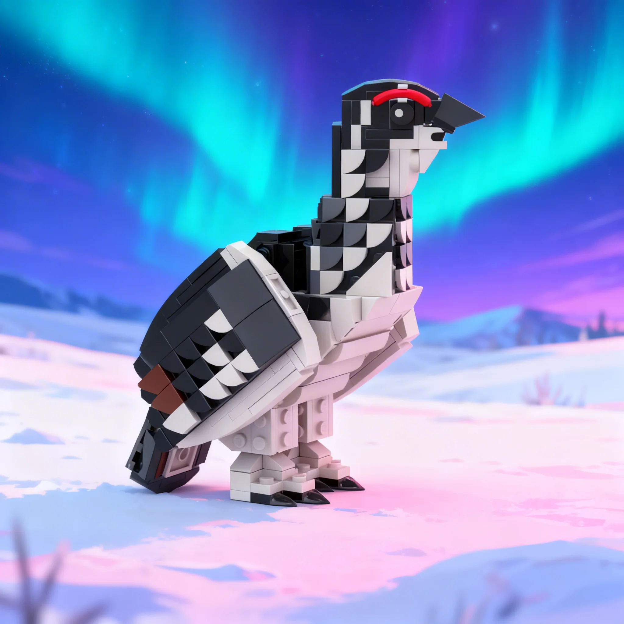 Art Craft Ideas For Christmas - 421 elementów MOC Ptarmigan Creator Model