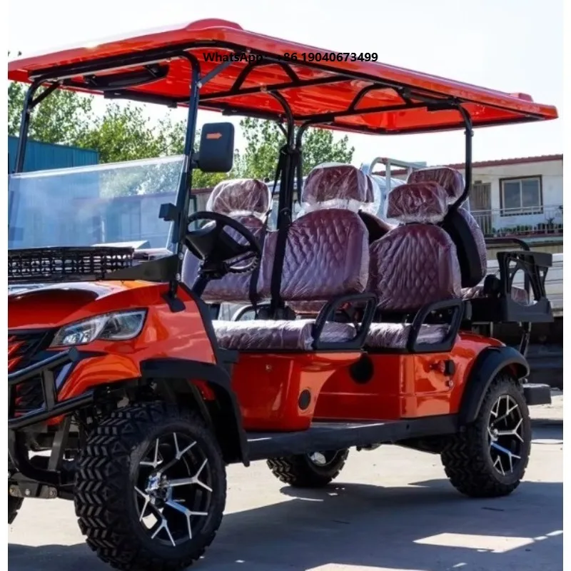Commercial Grade 6-Seater Electric Golf Bus Low Speed Vehicle Golf Cart Lithium Battery Generator Multiple Configurations y77