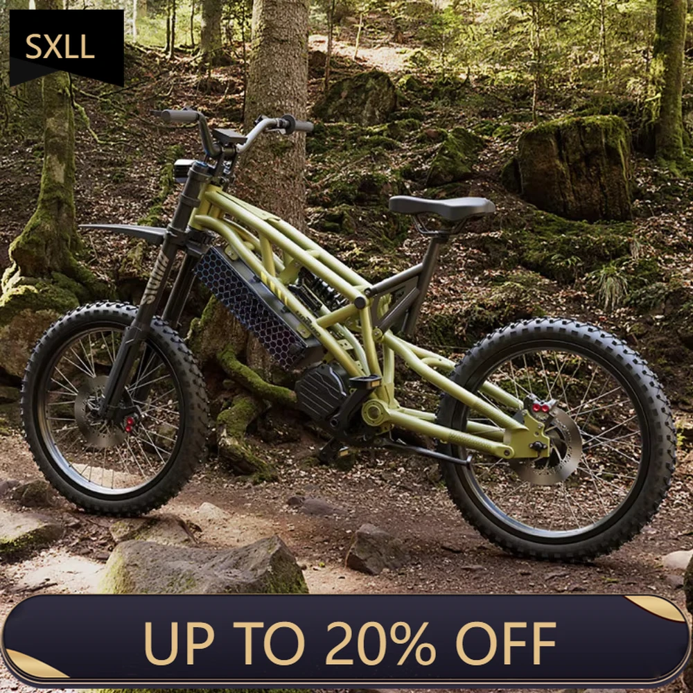 

SXLL Adult electric sports off-road vehicle 52V mid-motor 5-speed aluminum alloy frame, powered by lightweight lithium battery