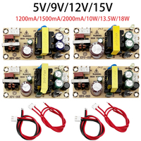 AC-DC 12V 1.5A 5V 2A Switching Power Supply Module Bare Circuit 100-265V to 12V 5V 9V Board regulator for Replace/Repair