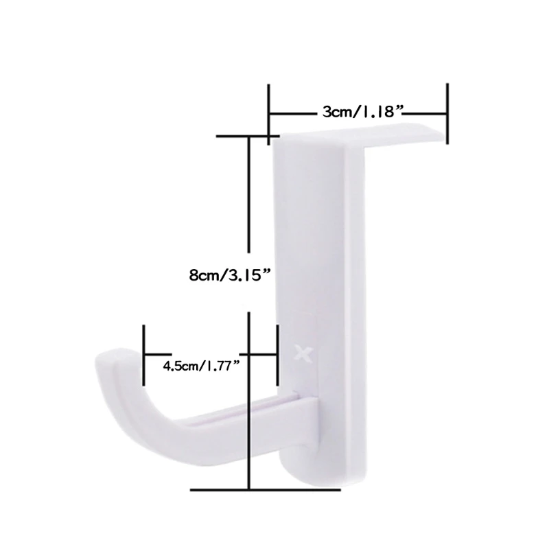Wieszak na słuchawki Uchwyt na słuchawki Kolekcja na haczyku do przechowywania Klej