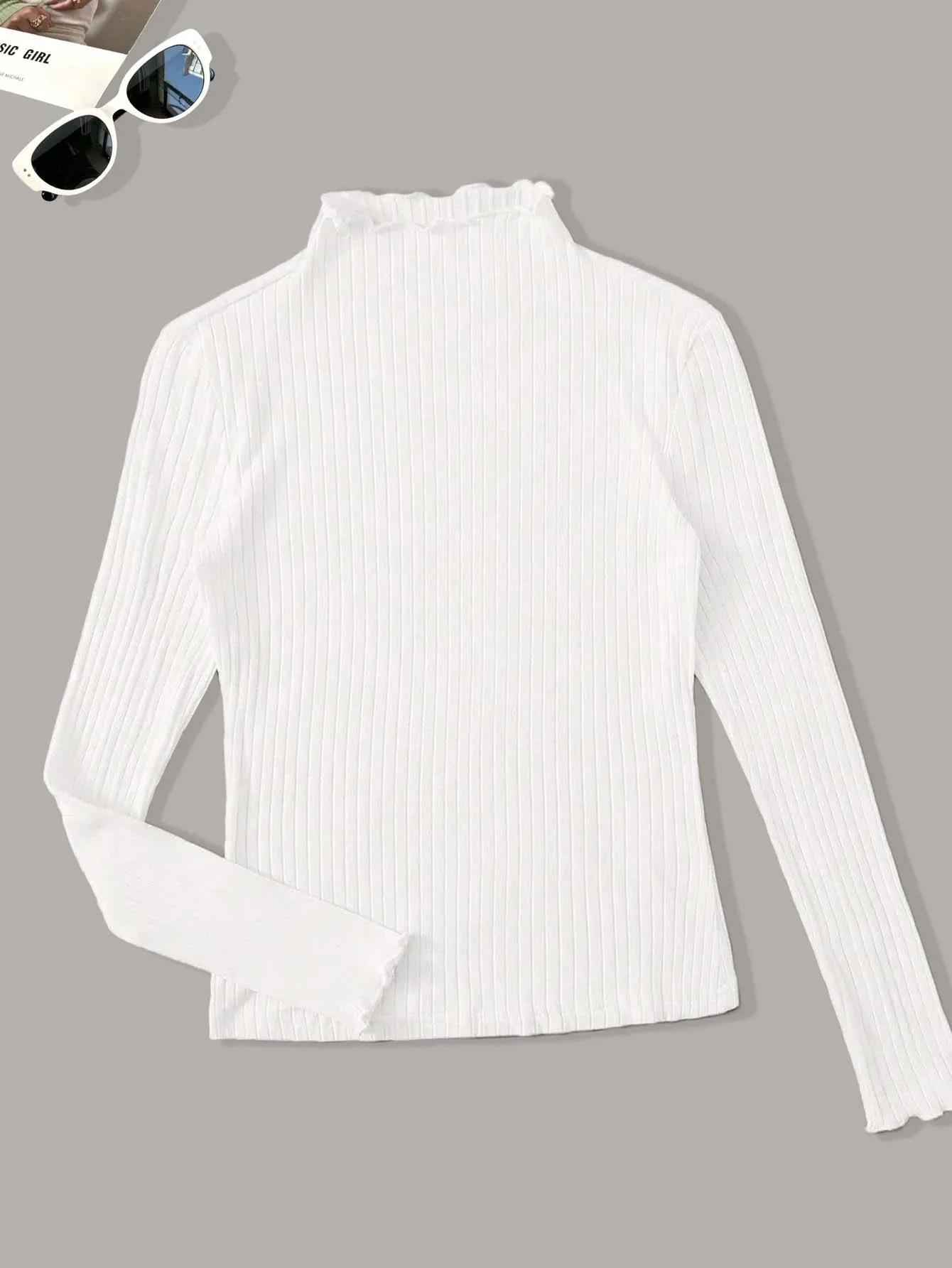 Wiosenna i jesienna wyprzedaż Najlepiej sprzedające się codzienne ubrania domowe z wysokim kołnierzem i długim rękawem w jednolitym kolorze Plus Size T-Shirt Two-Piece
