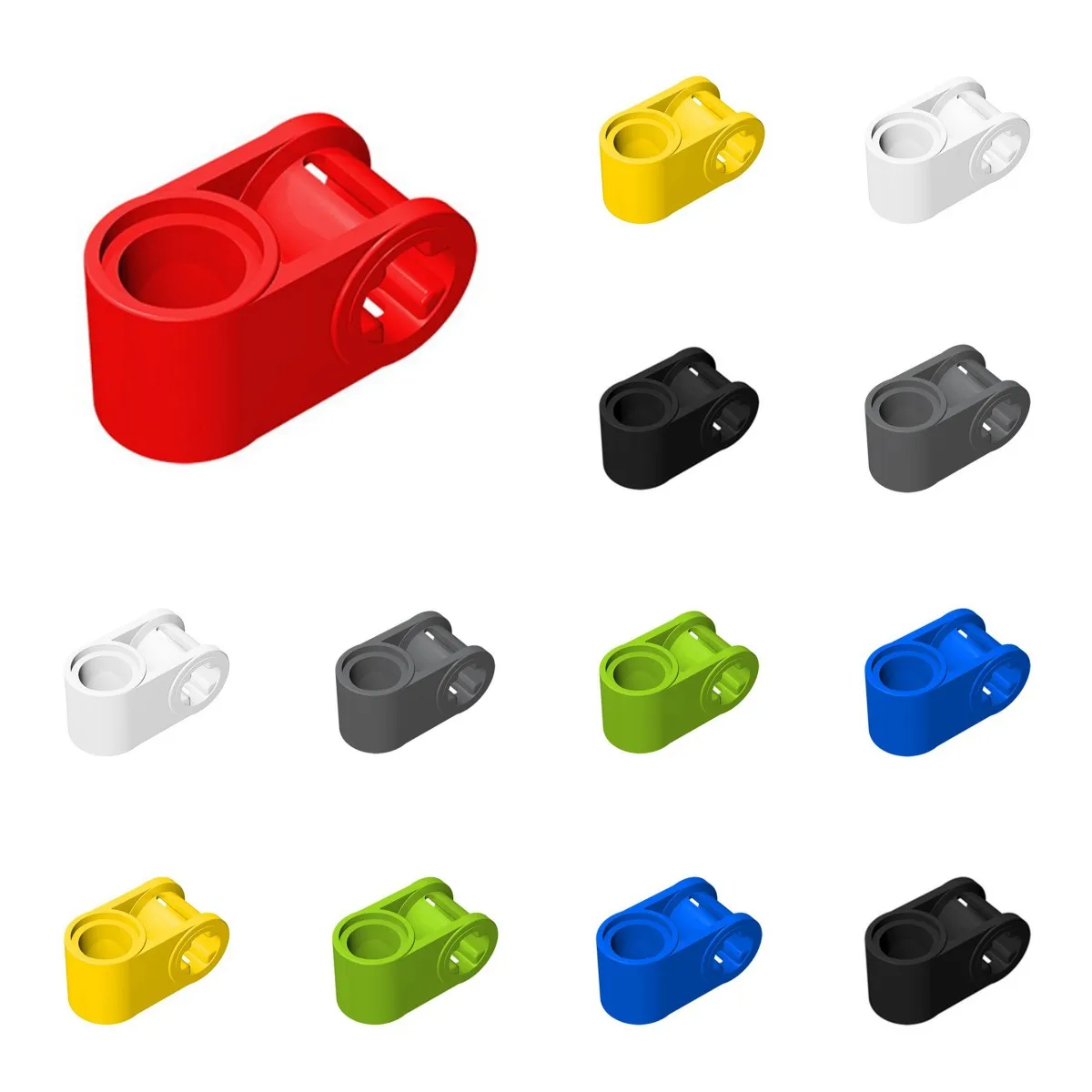 50PCS 6536 Axle and Pin Connector Perpendicular Bricks Collections Bulk Modular Toys For Technical MOC DIY Buildings Blocks
