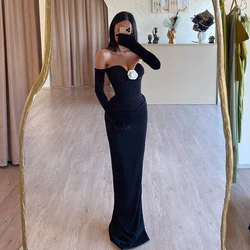 Thinyfull 2024 Sexy Mermaid Prom Dresses Black Sweetheart Long Evening Dress Formal Night Cocktail Party Prom Gowns Custom Size