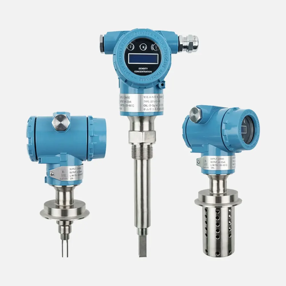 ZHYQ digital fork densitometer in-line liquid hydrometer density meter for slurry, alcohol, methanol, ethanol, chemical liquid