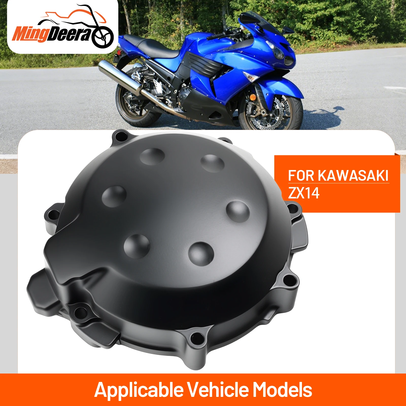 

Aluminum Stator Cover Engine Protection Fit For Kawasaki ZX14 ZX1400 2008-2011 2009 2010Motorcycle Crankcase Housing With Gasket
