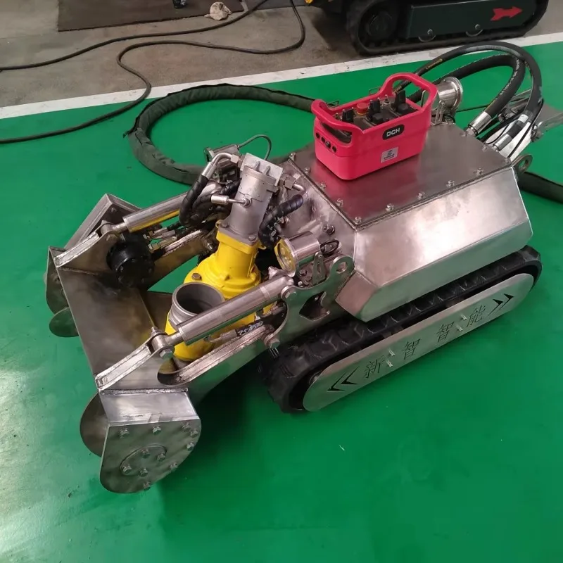 Customize Wholesale Professional Crawler Remote - Controlled Small Robot for Cleaning Sludge of Sewerage Treatment Plant