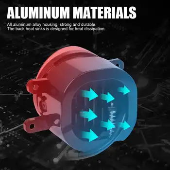 3palcové LED mlhové světlo 30W 6000K bílé ploché dálkové světlomety pro terénní jízdu pro Toyota 4Runner Avalon Camry Corolla Highlander 8 nejlepší prodej univerzální mlhová světla do nárazníku auta - №5