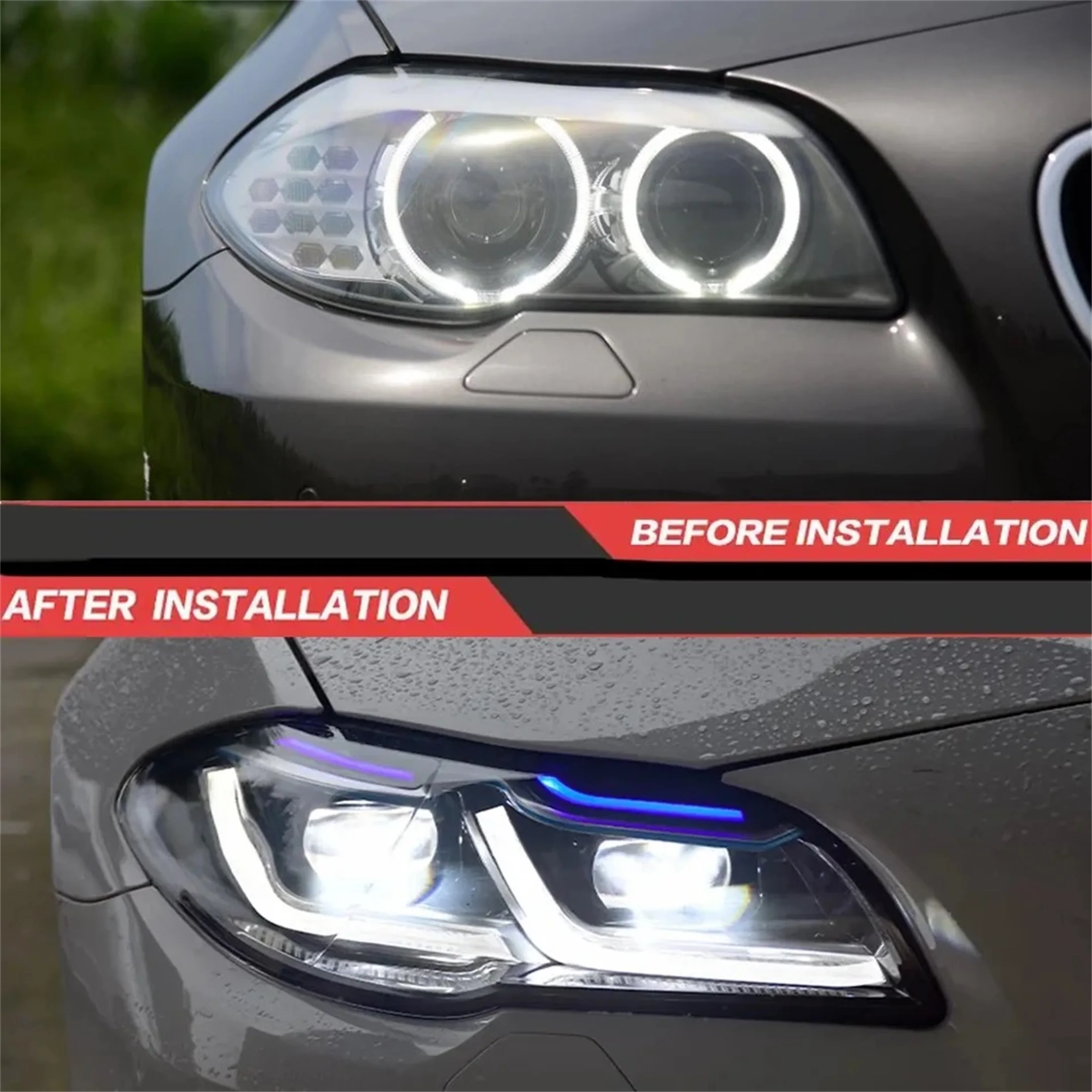 

Галогенная лампа для BMW 5 серии 2009-2016 F10, лампа для грыжи, hid-версия для M5, G30, F90, синий лазер, L, дневные ходовые огни, фонари