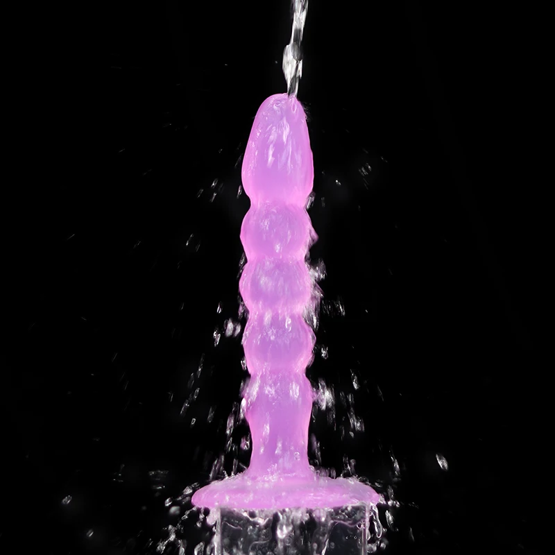 Anal Plug G-Spot Masturbation Penis Crystal Jelly Dildo Vaginal Stimulator with Sucker Sexy Toys for Women Men Prostate Massager