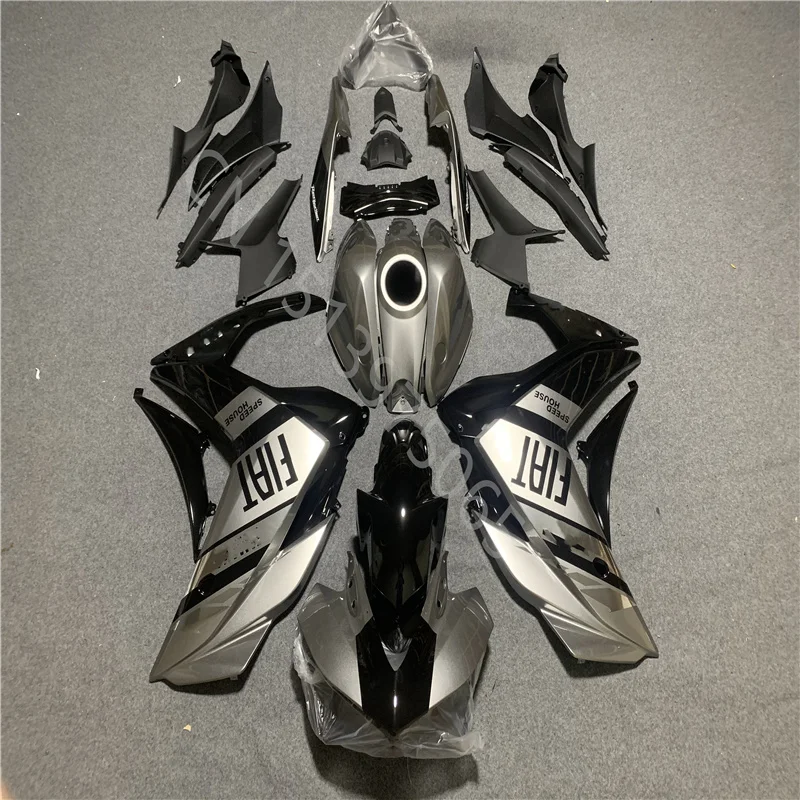 Fairing kit fit for YAMAHAYZFR25 YZFR3 2019-2021 black gray Plastic motorcycle YZFR25 YZFR3 19-21 Injection molding Fairing