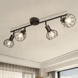 Metal Chandelier LED Ceiling Pendant Lamp With E14/E27 Adjustable Angle Indoor Lighting for Home Decor Iron Frame Ceiling Light