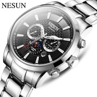 Switzerland Nesun For Men Watch Automatic Wristwatche Chronograph Stainless Steel Mechanical Zegarek Automatyczny New Relogio