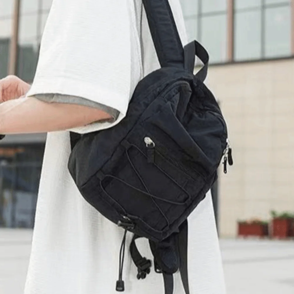 

Large Capacity Outdoor Mountain Bag Drawstring Waterproof Lightweight Nylon Bag Travel Storage Bags Zipper Climb Bag Hiking