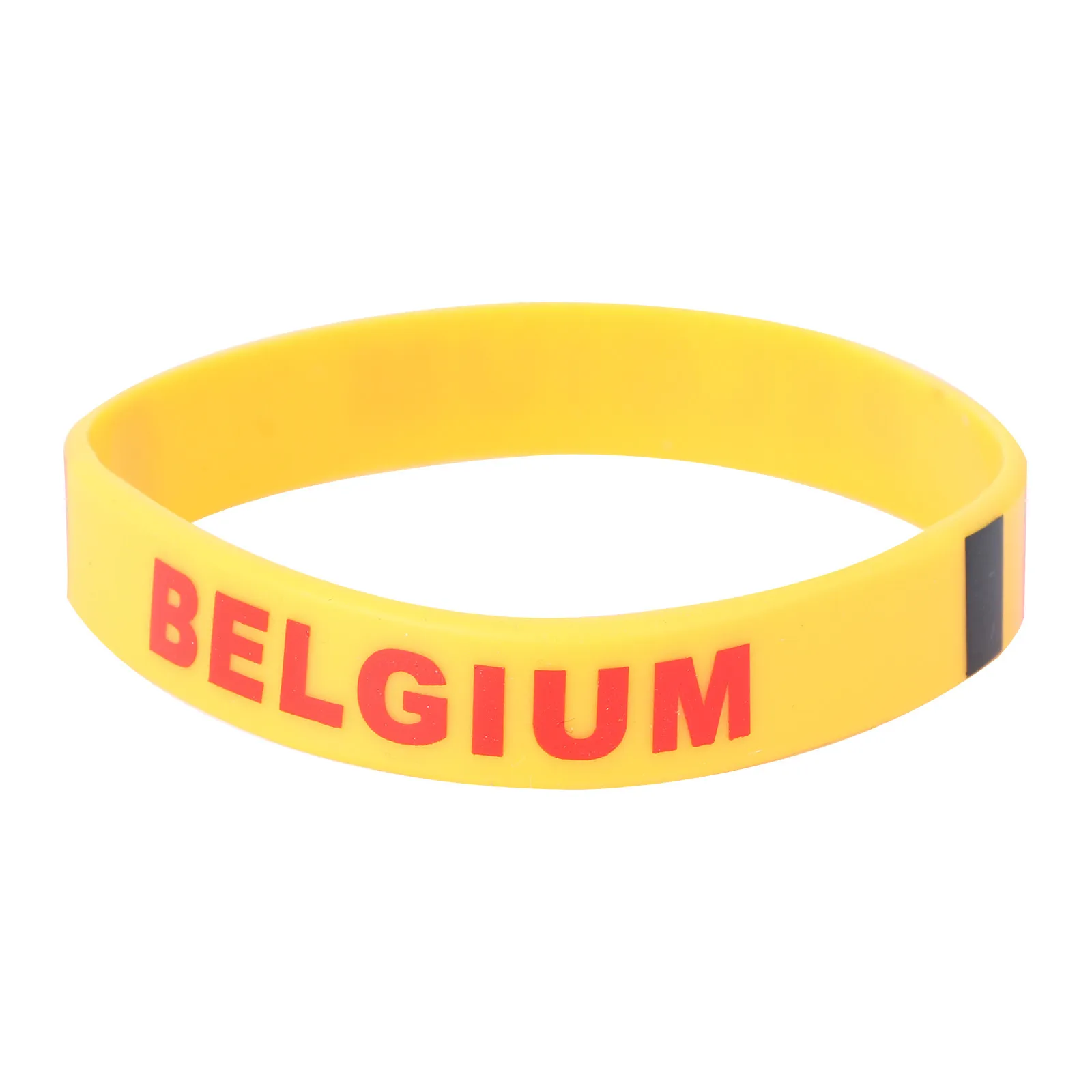 Country Silicone Wristband Belgium Soft Comfortable Sports Bracelet Football Fans Soccer Match Cheer Wristband