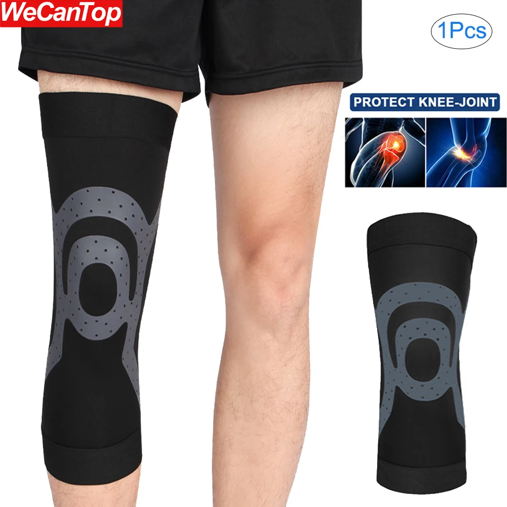 1Pcs Knee Compression Sleeves for Women Men,Non-Slip Knee Brace Breathable Elastic Blend,Knee Support for Sports,Knee Joint Pain