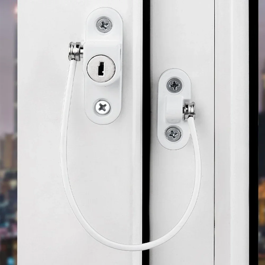 Bloqueio de Segurança para crianças para Janela e Porta, Chave de Bloqueio, Home Security, Gabinete Frigorífico Abrindo Cabo, Cuidados com o Bebê, Kids Segurança Trava Trava