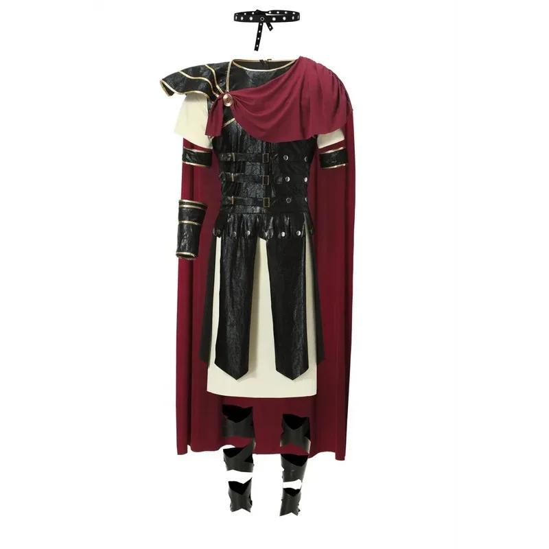 Medieval Roman Royal Knight Spartan Warrior Cosplay Halloween Costume For Men Adult Carnival European Gladiators Soldier Cloak