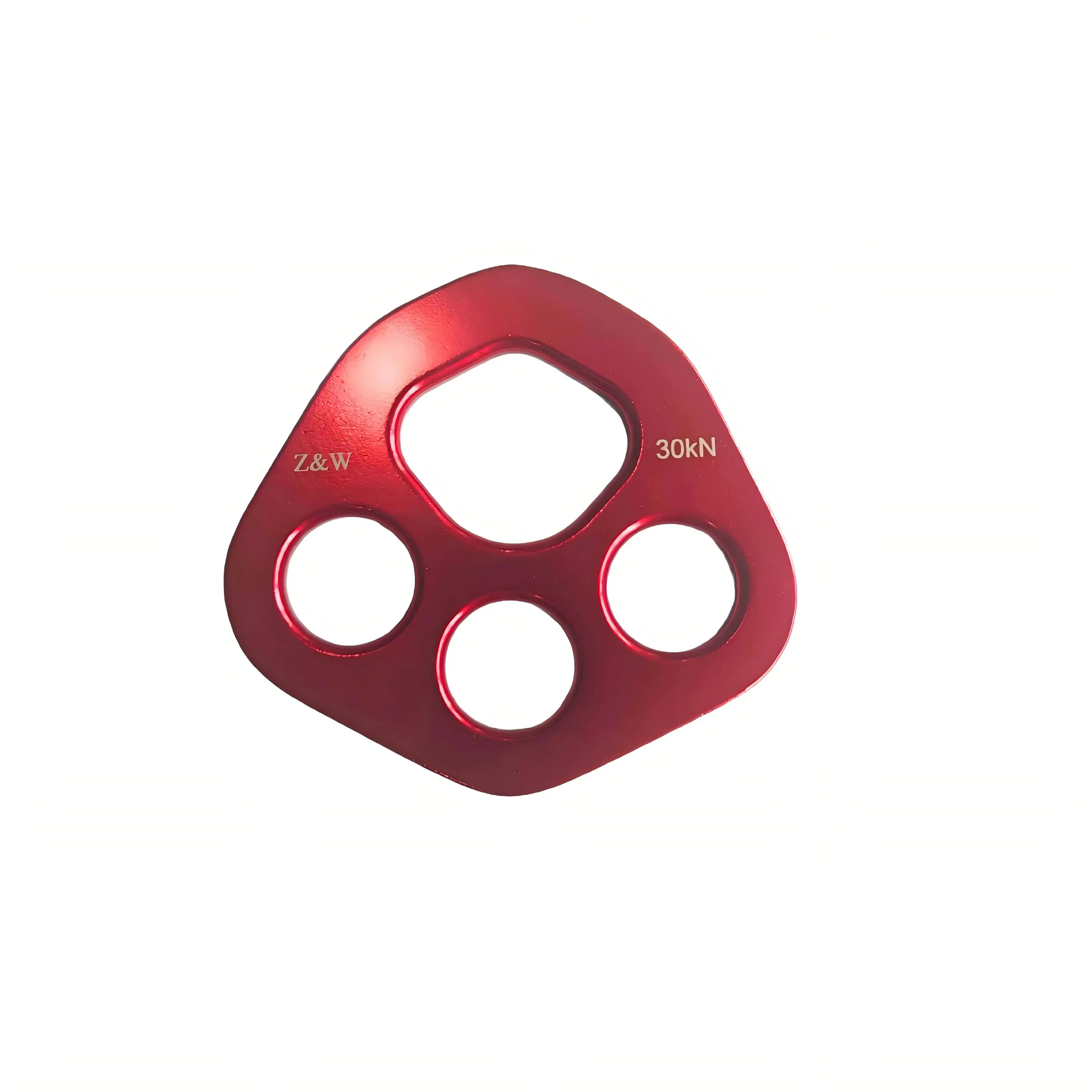 PRIOR FITNESS 30KN 4-Hole Rigging Plate, 7075 Aluminum Load Divider Plate for Aerial Yoga Rock Climbing Rescue Training