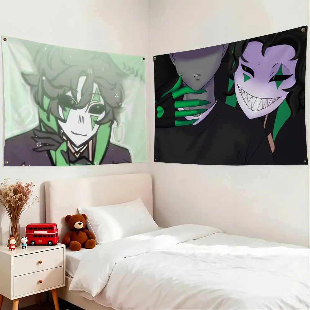 Harlequin F-Freak C-Circus Flag Suitable For Party Club Outdoor Interior Wall Decoration Banner Fans Gift