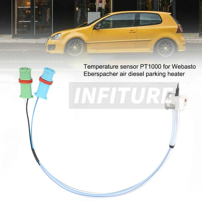 Parking Heater Temperature Sensor PT1000 Three Line Double Head Sensor for Eberspacher Webasto D2 D4 2000W 5000W