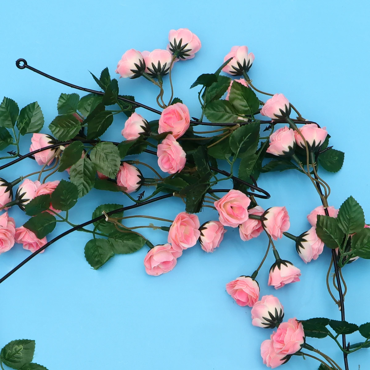 

Artificial Rose Vine Simulation Green Leaves Hanging Decor Home Flowers Fake Plants Lifelike Room Restaurant Party