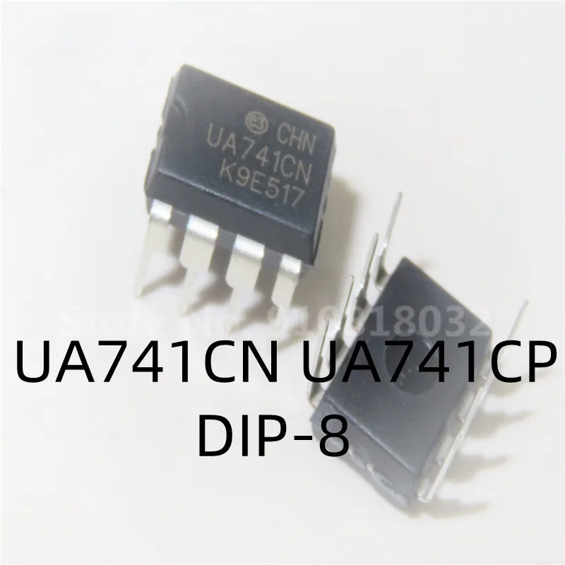 10PCS/LOT UA741 UA741CN UA741CP in-line DIP-8 operational amplifier chip Original New In Stock