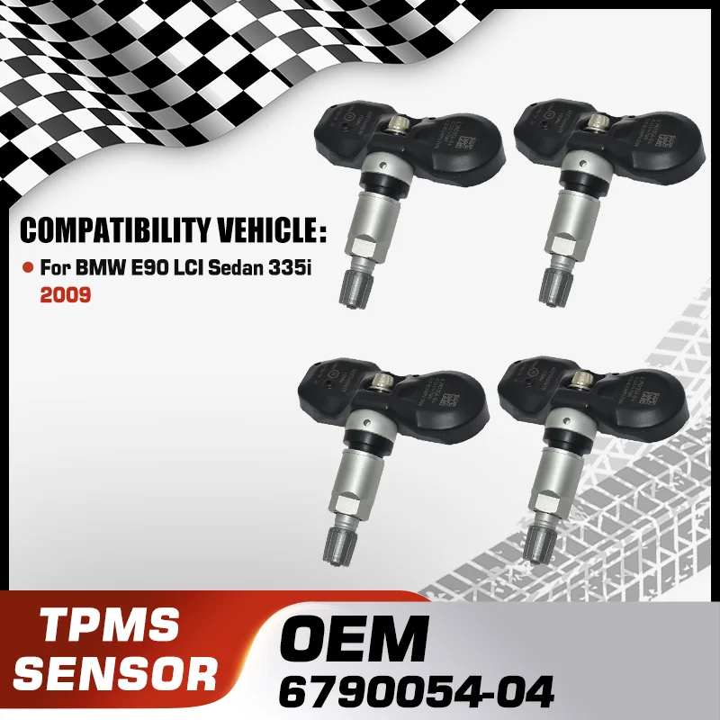 

For BMW E90 LCI Sedan 335i RWD Automatic N54 2009 Car TPMS Tire Pressure Monitor Sensor System 6790054-04 6790054-06 6790054-03