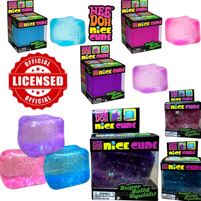 2026 Heißer Schylling Needoh Nice Cube, Sensorisches Spielzeug, Anti-Stress-Blöcke, Stressabbau-Puzzle, Druckentlastung, Souvenir für Kinder