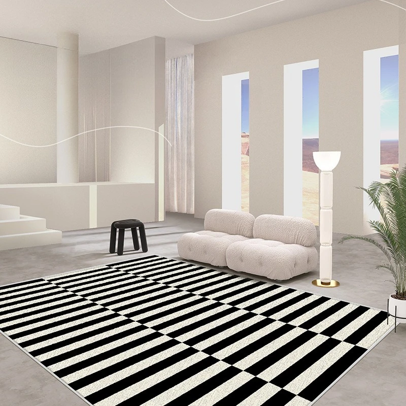 Modern Simple Large Size Household Carpets Living Room Decorative Rug Lint-free Washable Non-slip Lounge Floor Mat Gaming Room