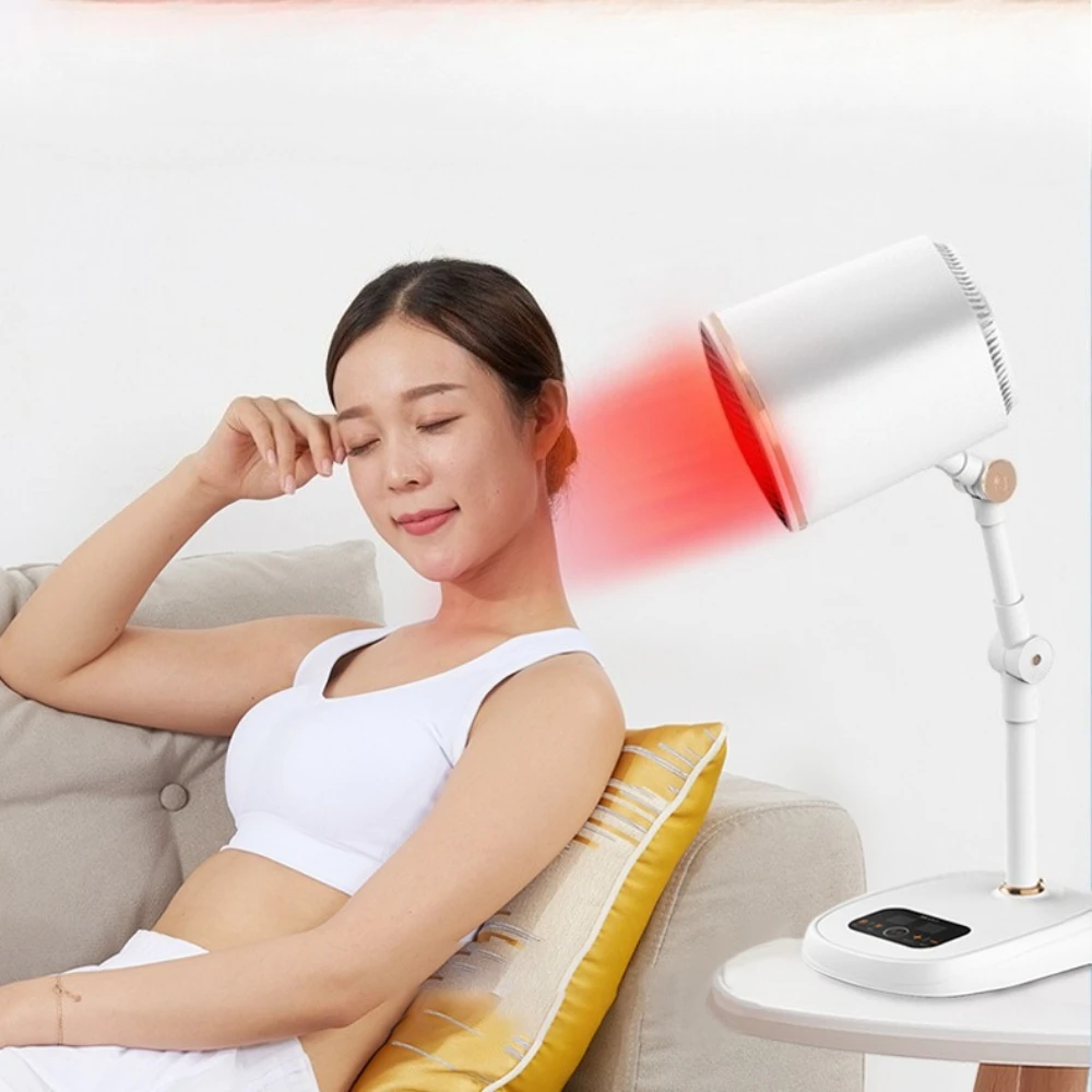 

Инфракрасная светотерапия 250 Вт, инфракрасная нагревательная лампа с таймером и регулируемой подставкой, устройство для терапии красным светом для облегчения боли в теле