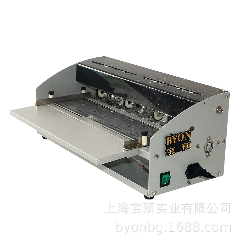 آلة المسافة البادئة ذاتية اللصق فليب كتاب العمود الفقري خدط غطاء خط منقط آلة طي بطاقة العمل #3