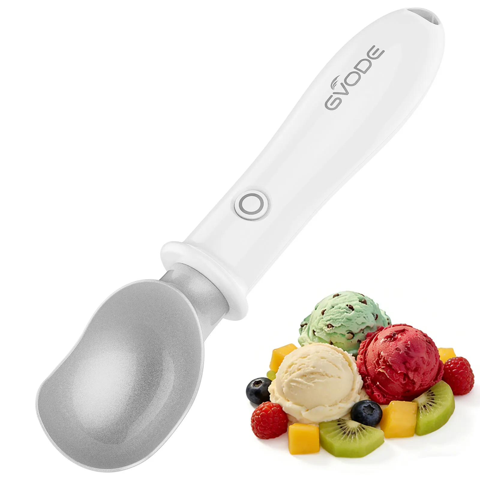 

Electric Heated Ice Cream Scoop Rechargeable Dual Temperature with Safety Switch Non-Stick Heavy Duty for Hard Ice Cream