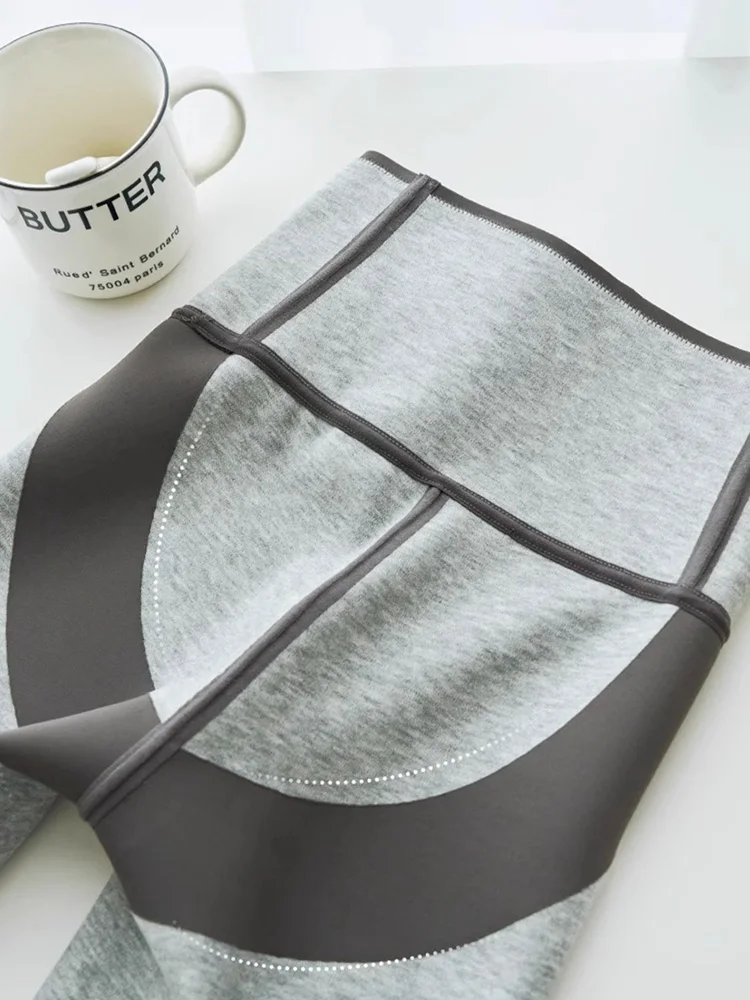 Cintura alta moldar leggings para mulheres plus size 2025 novas calças de yoga controle de barriga inverno velo forrado booty levantamento calças