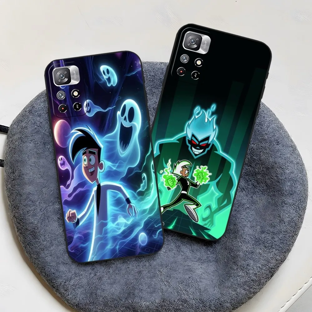 Cartoon Anime Danny-Phantom Phone Case for Xiaomi Redmi Note 13 12 11 9 Ultra 10 Lite POCO F4 F5 X5 Pro Plus Cover