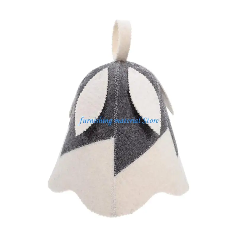Y5GD Sustainable Strong Fabric Headwear Comfortable Steambath Cap for Warmth Safety & Moisture Absorption In Hot conditions