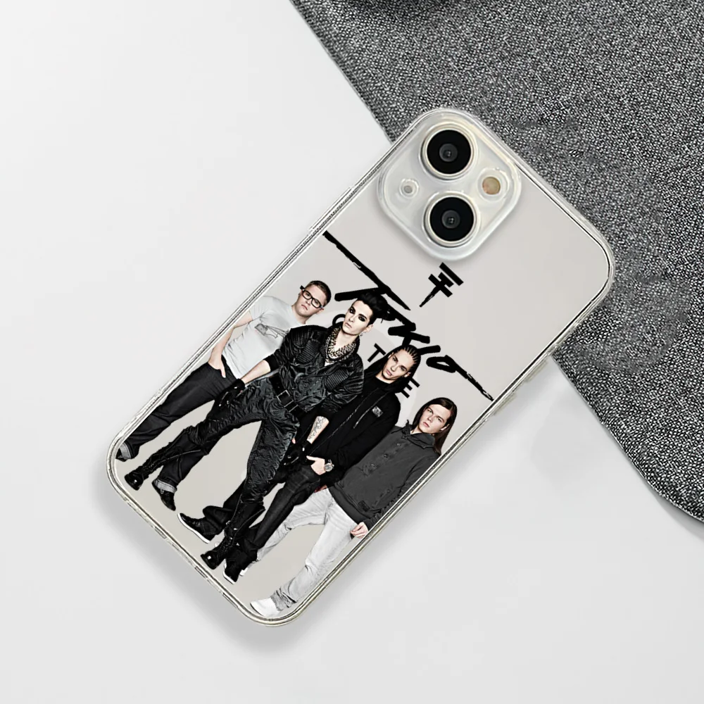 T-Tokios Hotel Hot Band Phone Case For IPhone 15 14 13 12 11 Transparent Magnetic Suction Cover