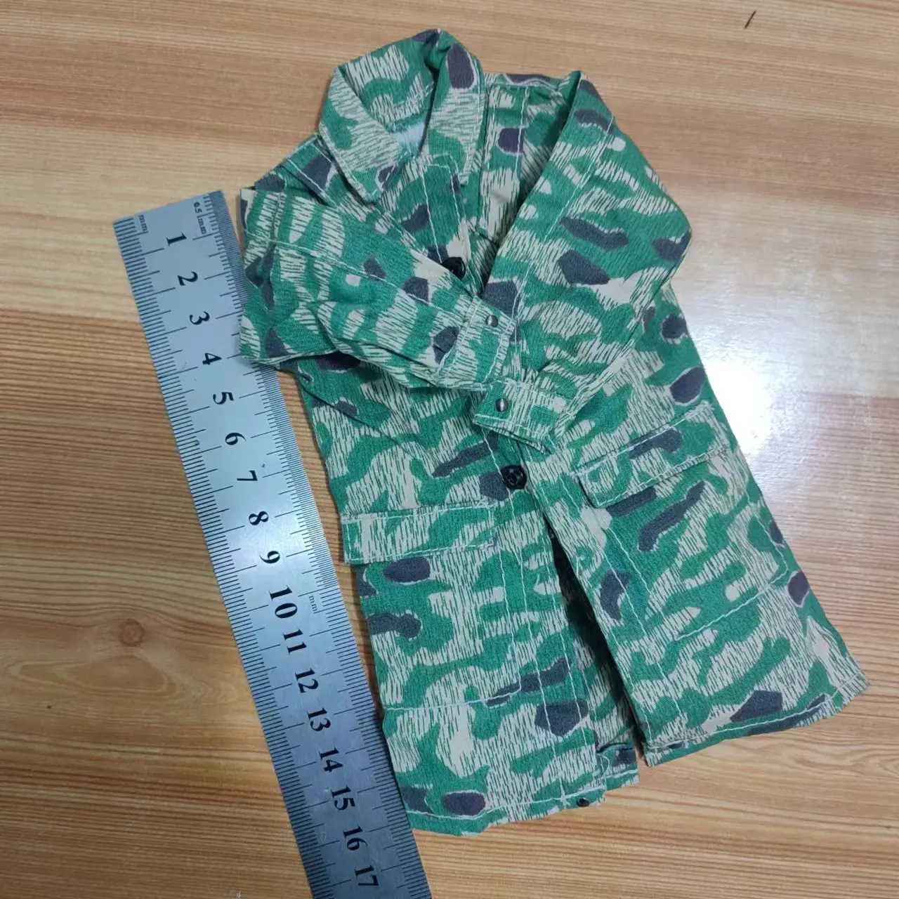 1:6 Soldier Man Coat WW2 German Army Dress Jacket Watermark Smock Mid-length Blouse Coat Windbreaker Model Fit 12"Body Figure