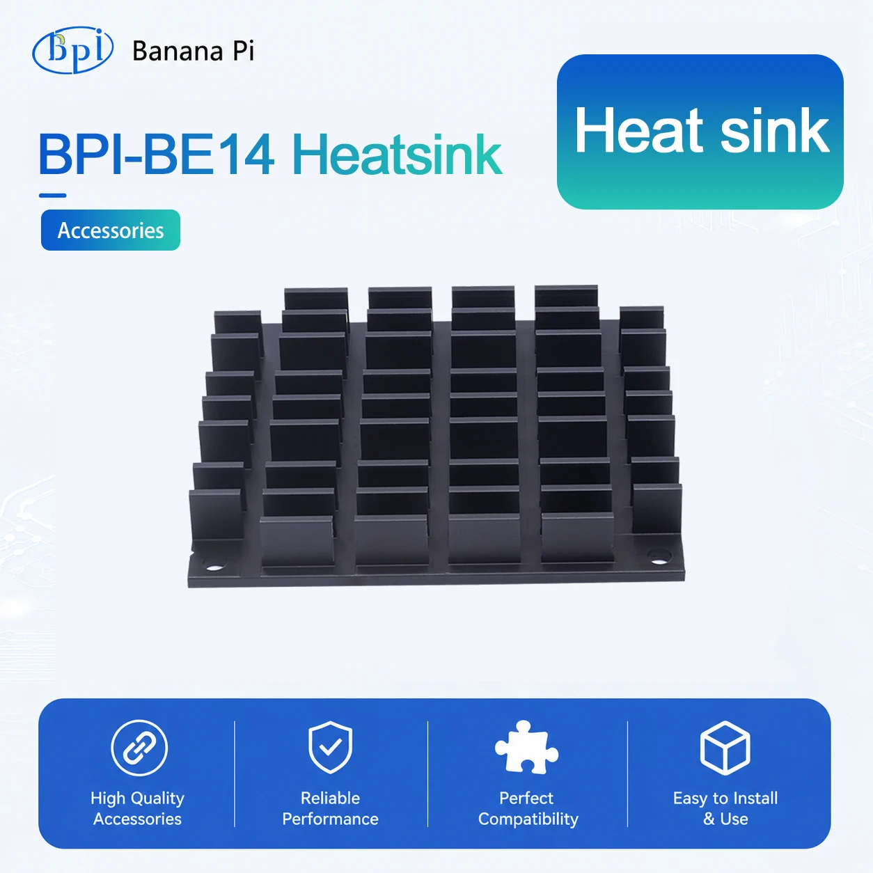 Banana Pi BPI-BE14 WIFI7 module Heatsink Fan  for BPI-R4 PRO/ R4 Lite/WIFI7 Module Accessories