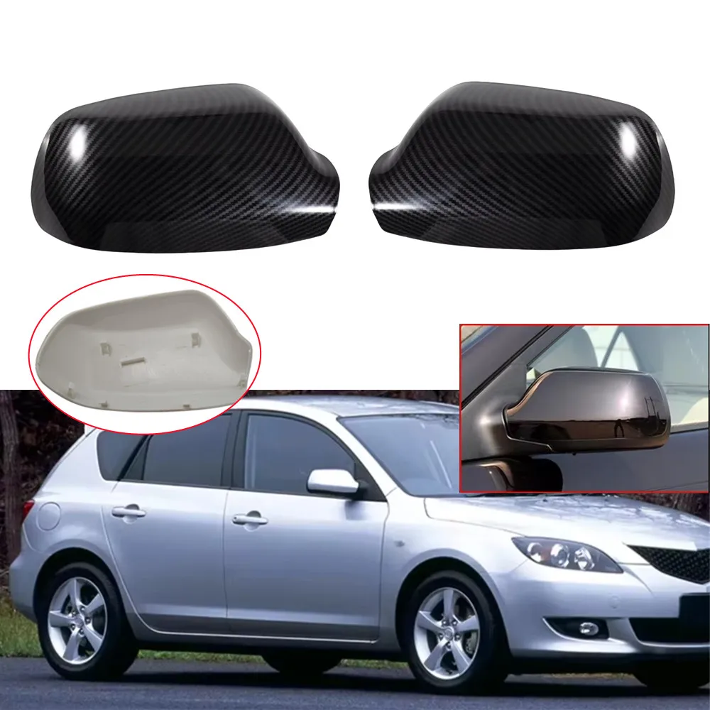 

For Mazda 2 3 6 2003-2008 Car Replacement Rearview Door Side Mirror Cover Wing Cap Exterior Housing Shell Trim Accessories