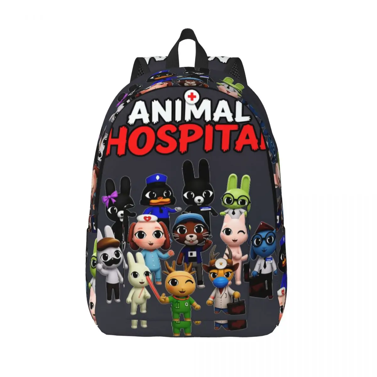 Horror Game Animals Hospitals Backpack for Boy Girl Student School Bookbag Daypack Preschool Kindergarten Bag Durable
