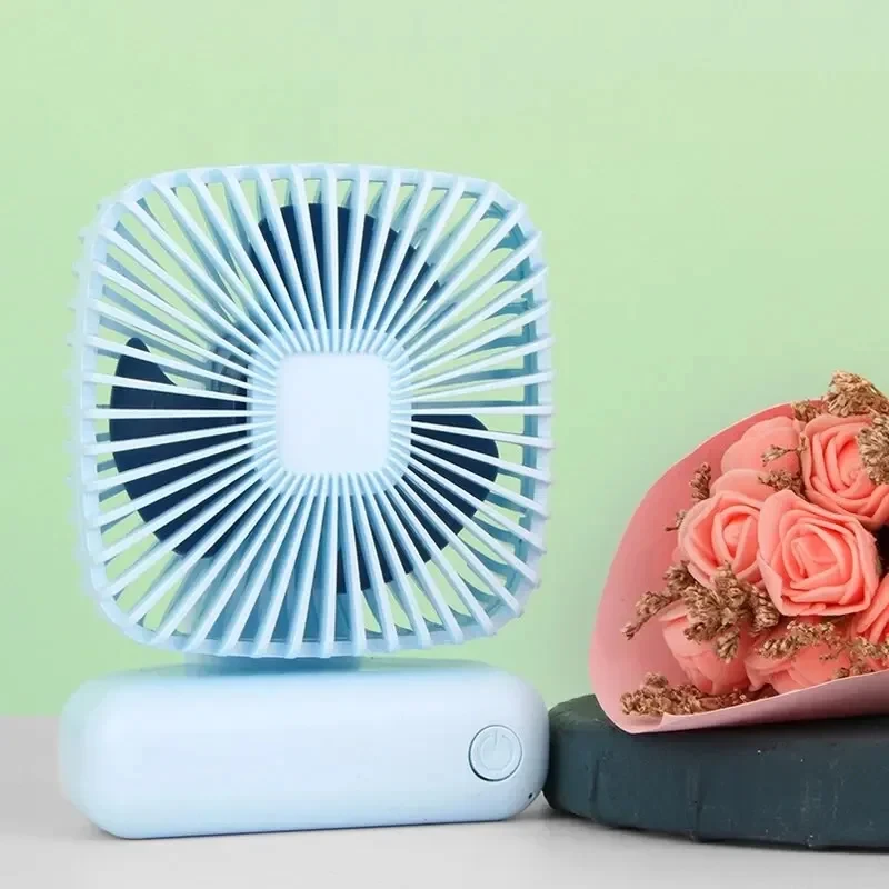 Mini ventilatore da tavolo ventola di ricarica USB portatile multifunzionale portatile USB a tre velocità mulino a vento freddo estivo all'aperto Must a tutto tondo