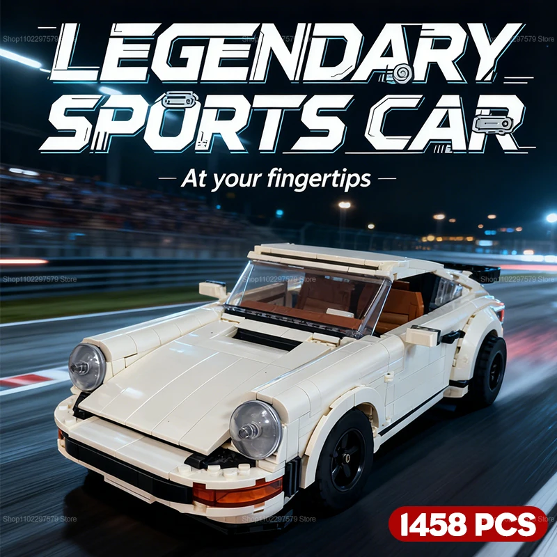 New 1458 Pcs Technical Building Blocks Set 2in1 Race Classic Model Retro Roadster Toy for Boys Adults Christmas Gift Kids Puzzle