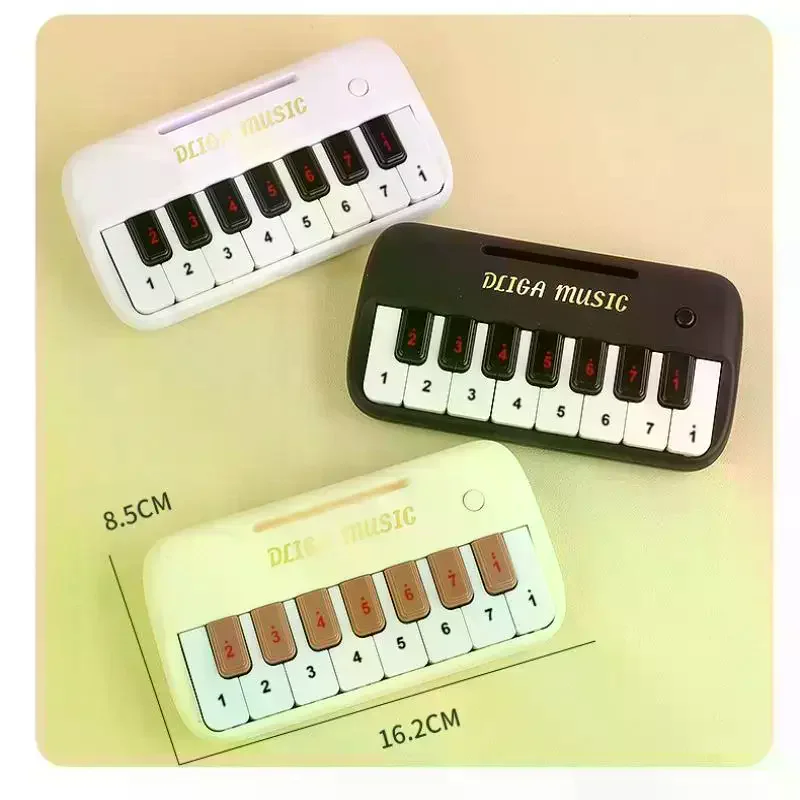 1 セット教育玩具子供のためのギフトポータブル 15 キーデジタルキーボードミニ電子ピアノ子供楽器
